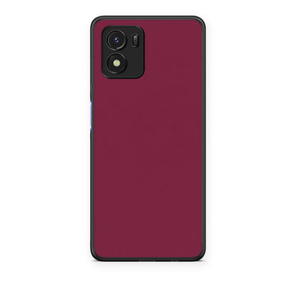 Θήκη Vivo Y01 / Y15s Burgundy από τη Smartfits με σχέδιο στο πίσω μέρος και μαύρο περίβλημα | Vivo Y01 / Y15s Burgundy case with colorful back and black bezels