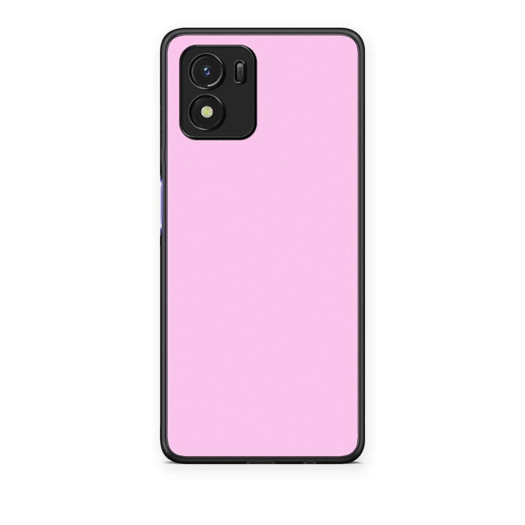 Θήκη Vivo Y01 / Y15s Cotton Candy Pink από τη Smartfits με σχέδιο στο πίσω μέρος και μαύρο περίβλημα | Vivo Y01 / Y15s Cotton Candy Pink case with colorful back and black bezels