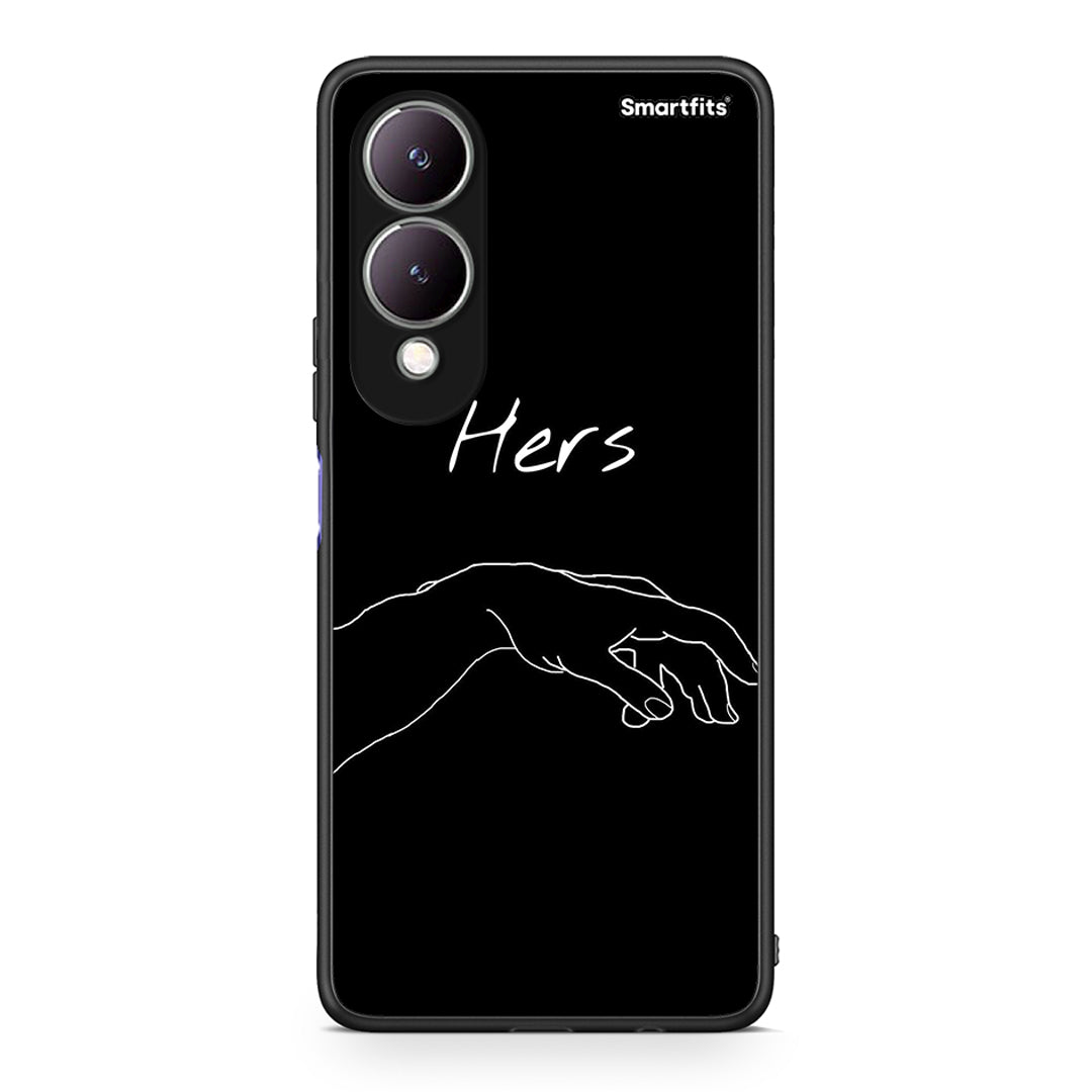Vivo Y17s Aeshetic Love 1 Θήκη Αγίου Βαλεντίνου από τη Smartfits με σχέδιο στο πίσω μέρος και μαύρο περίβλημα | Smartphone case with colorful back and black bezels by Smartfits