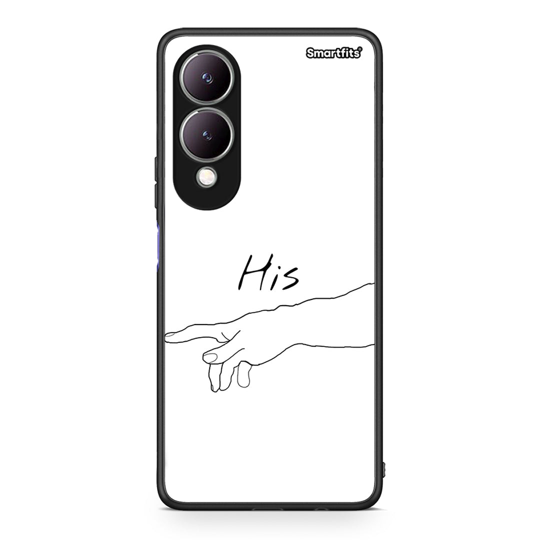 Vivo Y17s Aeshetic Love 2 Θήκη Αγίου Βαλεντίνου από τη Smartfits με σχέδιο στο πίσω μέρος και μαύρο περίβλημα | Smartphone case with colorful back and black bezels by Smartfits