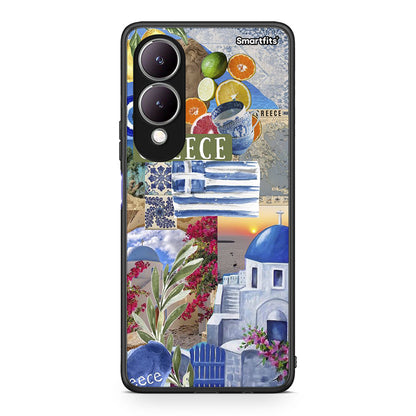 Vivo Y17s All Greek Θήκη από τη Smartfits με σχέδιο στο πίσω μέρος και μαύρο περίβλημα | Smartphone case with colorful back and black bezels by Smartfits