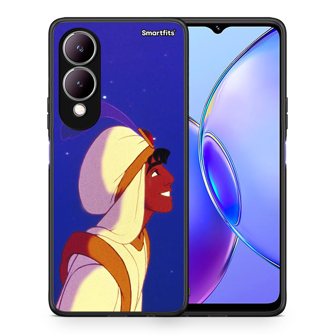 Θήκη Vivo Y17s Alladin And Jasmine Love 1 από τη Smartfits με σχέδιο στο πίσω μέρος και μαύρο περίβλημα | Vivo Y17s Alladin And Jasmine Love 1 case with colorful back and black bezels