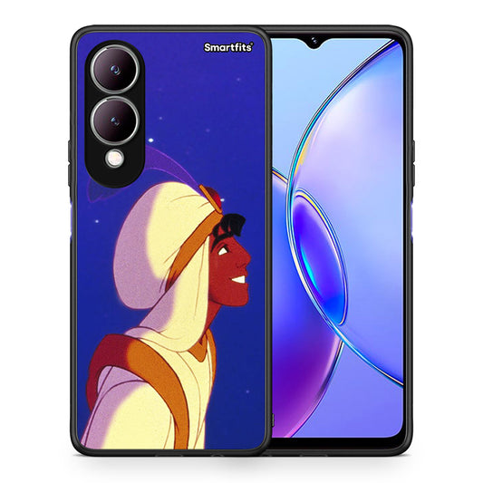 Θήκη Vivo Y17s Alladin And Jasmine Love 1 από τη Smartfits με σχέδιο στο πίσω μέρος και μαύρο περίβλημα | Vivo Y17s Alladin And Jasmine Love 1 case with colorful back and black bezels