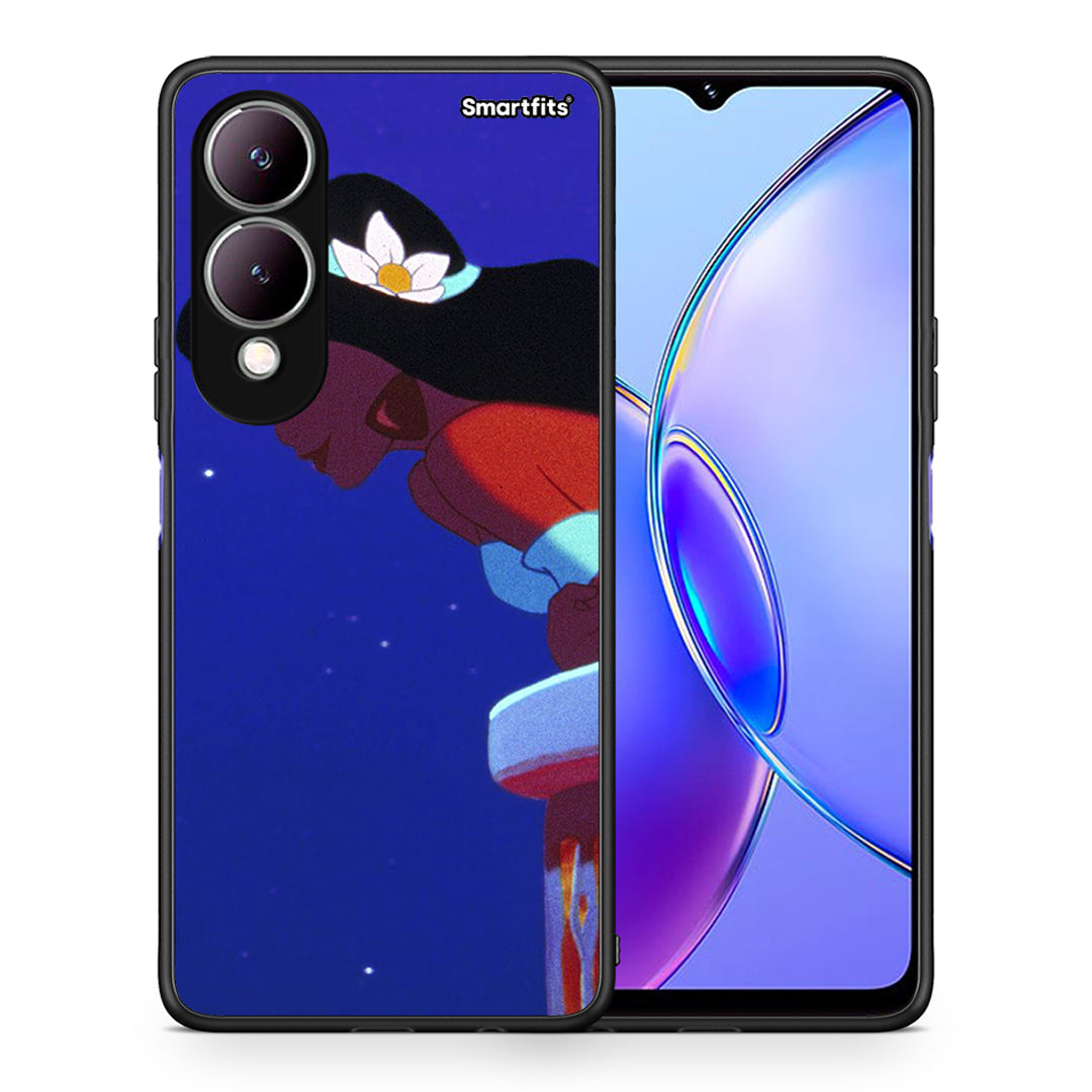 Θήκη Vivo Y17s Alladin And Jasmine Love 2 από τη Smartfits με σχέδιο στο πίσω μέρος και μαύρο περίβλημα | Vivo Y17s Alladin And Jasmine Love 2 case with colorful back and black bezels