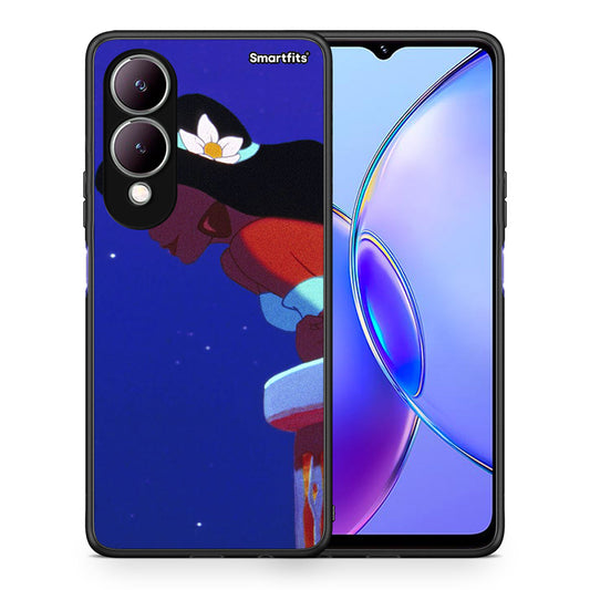 Θήκη Vivo Y17s Alladin And Jasmine Love 2 από τη Smartfits με σχέδιο στο πίσω μέρος και μαύρο περίβλημα | Vivo Y17s Alladin And Jasmine Love 2 case with colorful back and black bezels