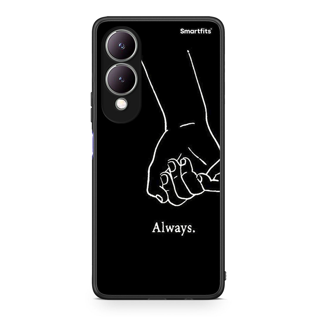 Vivo Y17s Always & Forever 1 Θήκη Αγίου Βαλεντίνου από τη Smartfits με σχέδιο στο πίσω μέρος και μαύρο περίβλημα | Smartphone case with colorful back and black bezels by Smartfits