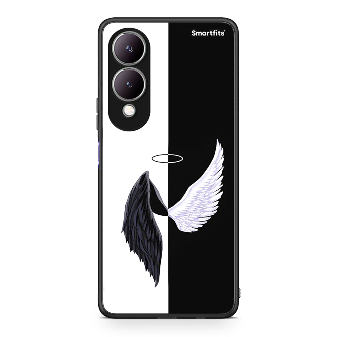 Vivo Y17s Angels Demons θήκη από τη Smartfits με σχέδιο στο πίσω μέρος και μαύρο περίβλημα | Smartphone case with colorful back and black bezels by Smartfits