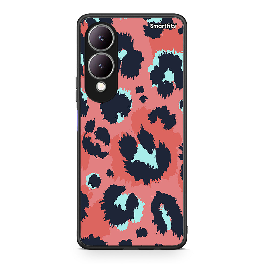 22 - Vivo Y17s Pink Leopard Animal case, cover, bumper