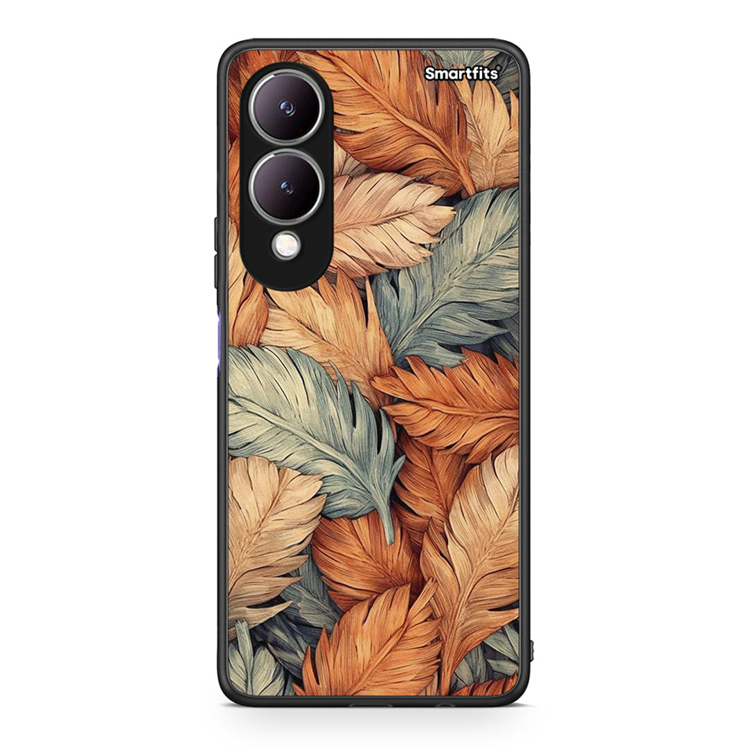 Vivo Y17s Autumn Leaves Θήκη από τη Smartfits με σχέδιο στο πίσω μέρος και μαύρο περίβλημα | Smartphone case with colorful back and black bezels by Smartfits