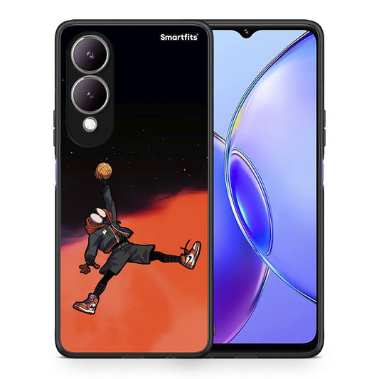 Θήκη Vivo Y17s Basketball Hero από τη Smartfits με σχέδιο στο πίσω μέρος και μαύρο περίβλημα | Vivo Y17s Basketball Hero case with colorful back and black bezels