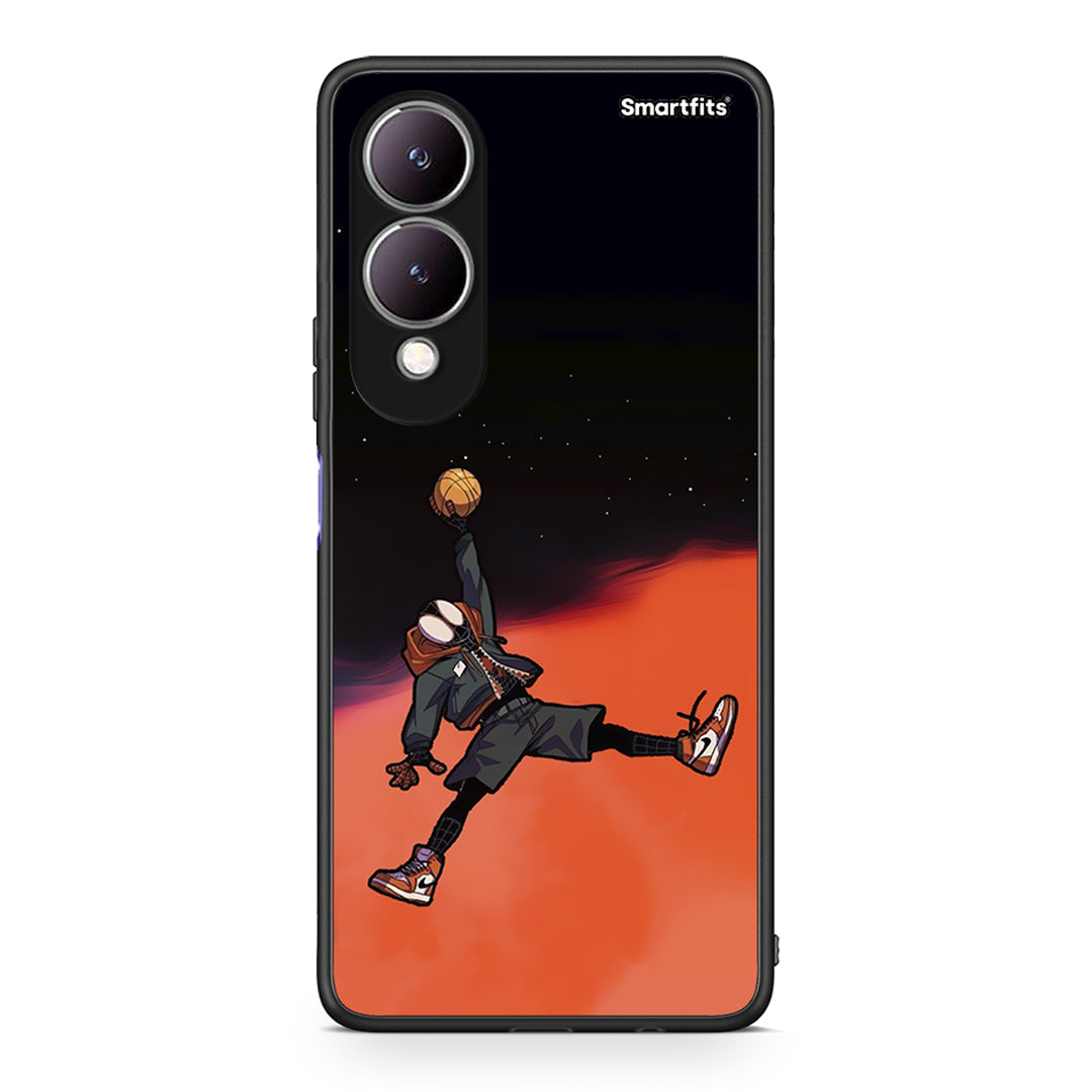 Vivo Y17s Basketball Hero θήκη από τη Smartfits με σχέδιο στο πίσω μέρος και μαύρο περίβλημα | Smartphone case with colorful back and black bezels by Smartfits