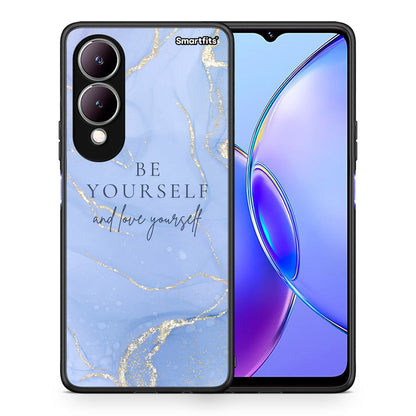 Θήκη Vivo Y17s Be Yourself από τη Smartfits με σχέδιο στο πίσω μέρος και μαύρο περίβλημα | Vivo Y17s Be Yourself case with colorful back and black bezels