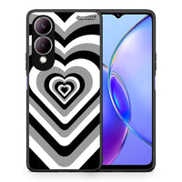 Thumbnail for Θήκη Vivo Y17s Black Hearts από τη Smartfits με σχέδιο στο πίσω μέρος και μαύρο περίβλημα | Vivo Y17s Black Hearts case with colorful back and black bezels