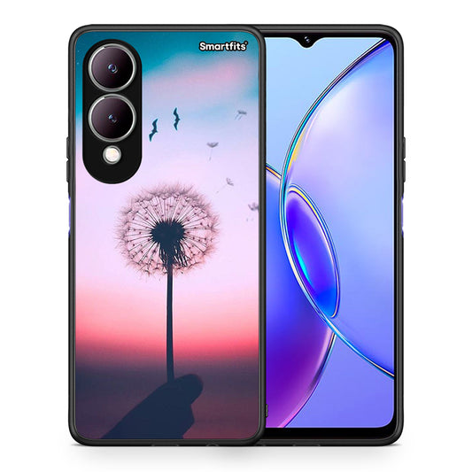 Θήκη Vivo Y17s Wish Boho από τη Smartfits με σχέδιο στο πίσω μέρος και μαύρο περίβλημα | Vivo Y17s Wish Boho case with colorful back and black bezels