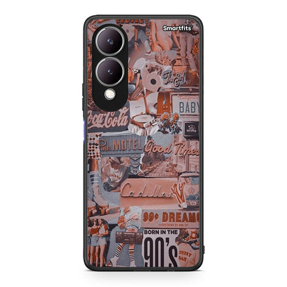 Vivo Y17s Born In 90s θήκη από τη Smartfits με σχέδιο στο πίσω μέρος και μαύρο περίβλημα | Smartphone case with colorful back and black bezels by Smartfits