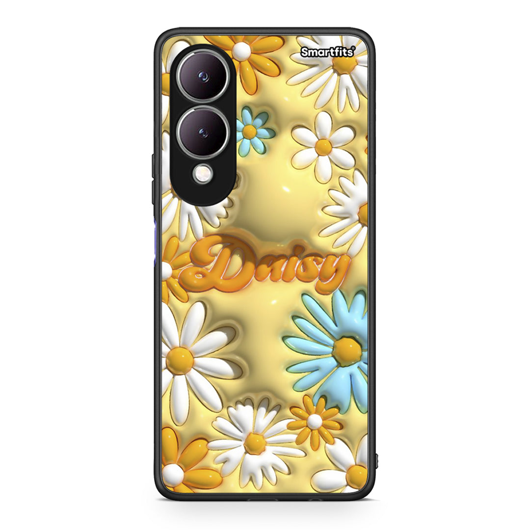Vivo Y17s Bubble Daisies θήκη από τη Smartfits με σχέδιο στο πίσω μέρος και μαύρο περίβλημα | Smartphone case with colorful back and black bezels by Smartfits