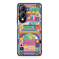 Thumbnail for Vivo Y17s Bubbles Soap θήκη από τη Smartfits με σχέδιο στο πίσω μέρος και μαύρο περίβλημα | Smartphone case with colorful back and black bezels by Smartfits