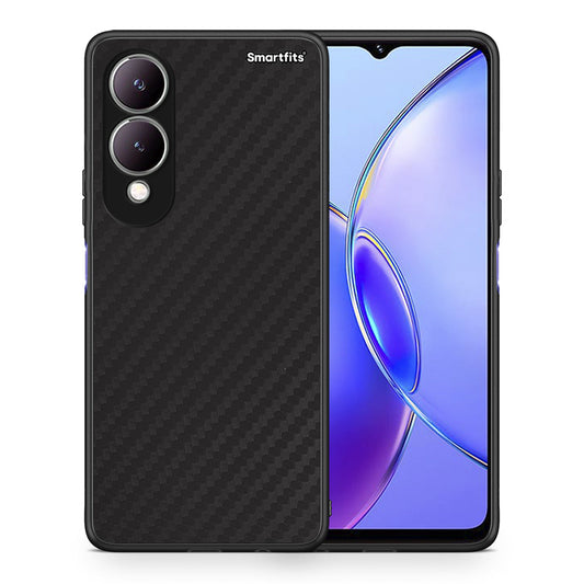 Θήκη Vivo Y17s Carbon Black από τη Smartfits με σχέδιο στο πίσω μέρος και μαύρο περίβλημα | Vivo Y17s Carbon Black case with colorful back and black bezels