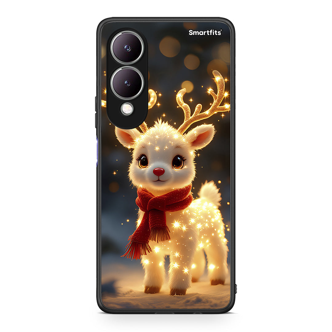 Vivo Y17s Christmas Cutie θήκη από τη Smartfits με σχέδιο στο πίσω μέρος και μαύρο περίβλημα | Smartphone case with colorful back and black bezels by Smartfits