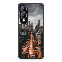 Thumbnail for Vivo Y17s City Lights θήκη από τη Smartfits με σχέδιο στο πίσω μέρος και μαύρο περίβλημα | Smartphone case with colorful back and black bezels by Smartfits