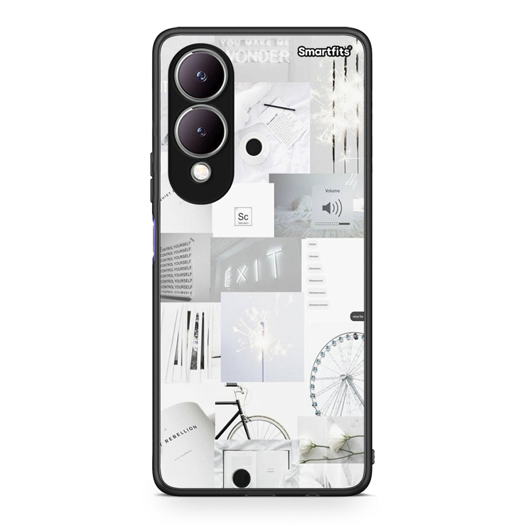 Vivo Y17s Collage Make Me Wonder Θήκη Αγίου Βαλεντίνου από τη Smartfits με σχέδιο στο πίσω μέρος και μαύρο περίβλημα | Smartphone case with colorful back and black bezels by Smartfits