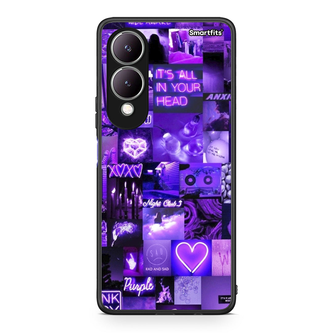 Vivo Y17s Collage Stay Wild Θήκη Αγίου Βαλεντίνου από τη Smartfits με σχέδιο στο πίσω μέρος και μαύρο περίβλημα | Smartphone case with colorful back and black bezels by Smartfits