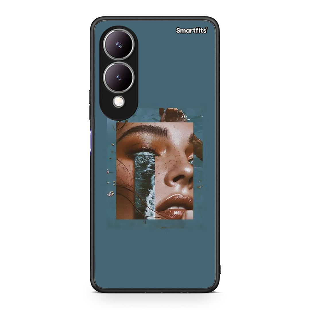 Vivo Y17s Cry An Ocean θήκη από τη Smartfits με σχέδιο στο πίσω μέρος και μαύρο περίβλημα | Smartphone case with colorful back and black bezels by Smartfits