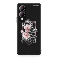Thumbnail for 4 - Vivo Y17s Frame Flower case, cover, bumper