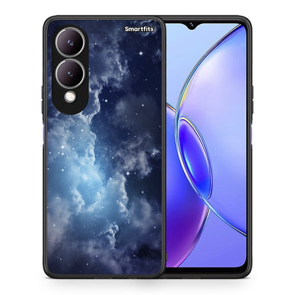 Θήκη Vivo Y17s Blue Sky Galaxy από τη Smartfits με σχέδιο στο πίσω μέρος και μαύρο περίβλημα | Vivo Y17s Blue Sky Galaxy case with colorful back and black bezels