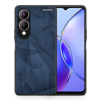 Θήκη Vivo Y17s Blue Abstract Geometric από τη Smartfits με σχέδιο στο πίσω μέρος και μαύρο περίβλημα | Vivo Y17s Blue Abstract Geometric case with colorful back and black bezels