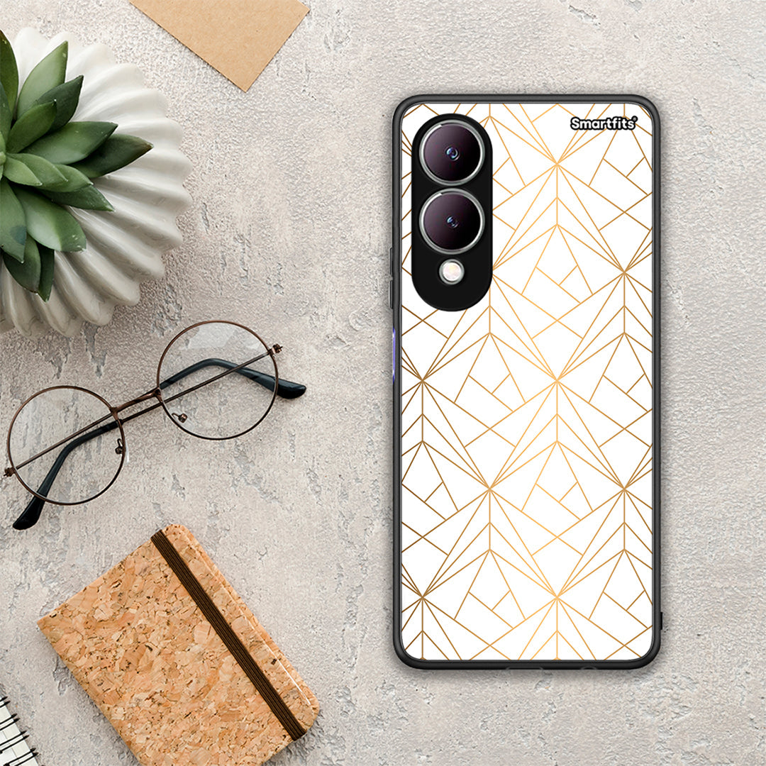 Geometric Luxury White - Vivo Y17s θήκη