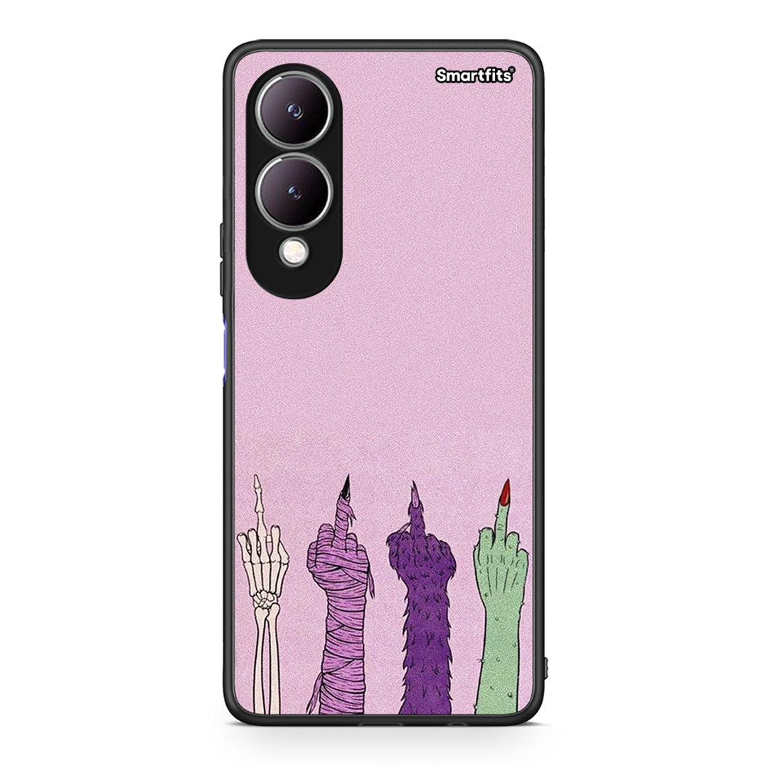 Vivo Y17s Halloween Be A Lady Θήκη από τη Smartfits με σχέδιο στο πίσω μέρος και μαύρο περίβλημα | Smartphone case with colorful back and black bezels by Smartfits