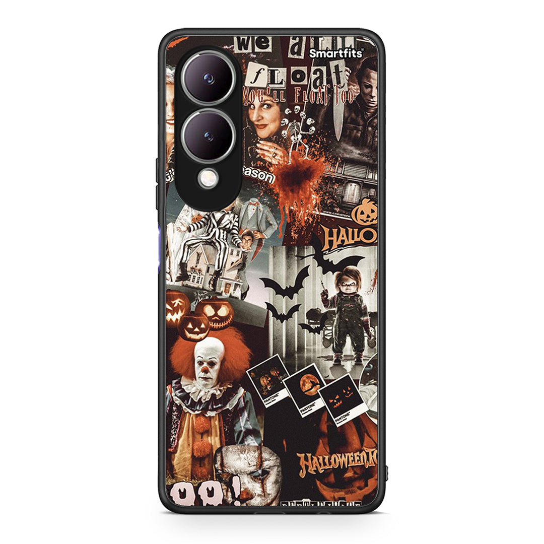 Vivo Y17s Halloween Spooky Season Θήκη από τη Smartfits με σχέδιο στο πίσω μέρος και μαύρο περίβλημα | Smartphone case with colorful back and black bezels by Smartfits