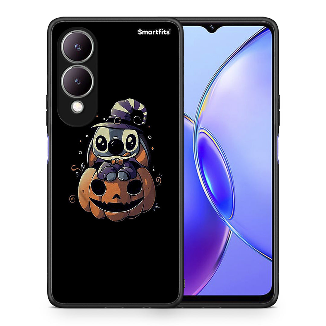 Θήκη Vivo Y17s Halloween Stitch από τη Smartfits με σχέδιο στο πίσω μέρος και μαύρο περίβλημα | Vivo Y17s Halloween Stitch case with colorful back and black bezels