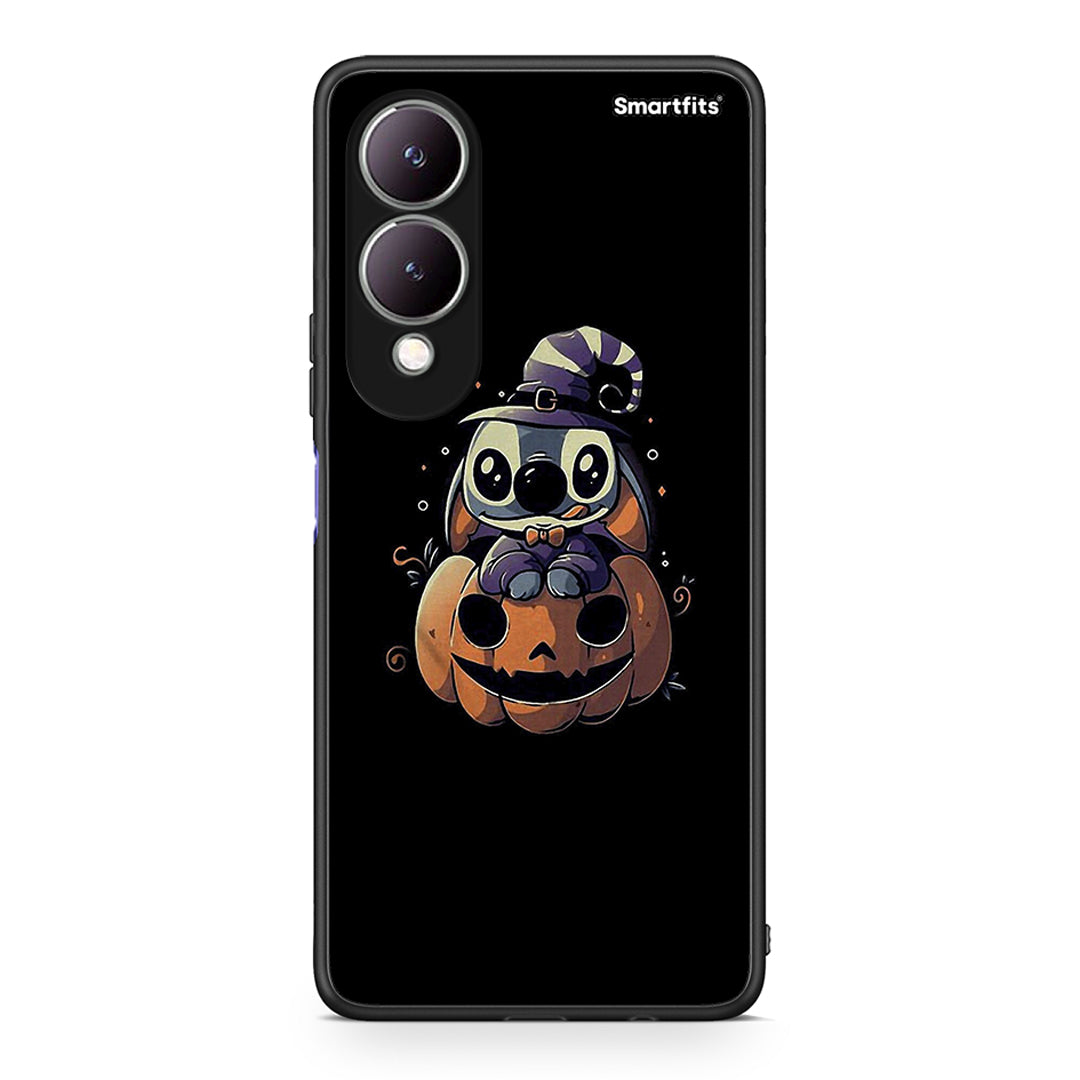 Vivo Y17s Halloween Stitch θήκη από τη Smartfits με σχέδιο στο πίσω μέρος και μαύρο περίβλημα | Smartphone case with colorful back and black bezels by Smartfits