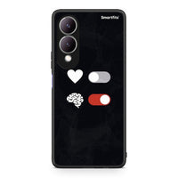 Thumbnail for Vivo Y17s Heart Vs Brain Θήκη Αγίου Βαλεντίνου από τη Smartfits με σχέδιο στο πίσω μέρος και μαύρο περίβλημα | Smartphone case with colorful back and black bezels by Smartfits