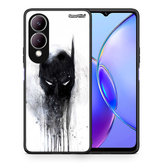 Θήκη Vivo Y17s Paint Bat Hero από τη Smartfits με σχέδιο στο πίσω μέρος και μαύρο περίβλημα | Vivo Y17s Paint Bat Hero case with colorful back and black bezels
