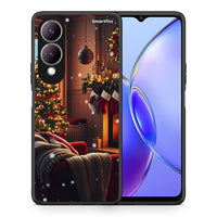 Thumbnail for Θήκη Vivo Y17s Home For Christmas από τη Smartfits με σχέδιο στο πίσω μέρος και μαύρο περίβλημα | Vivo Y17s Home For Christmas case with colorful back and black bezels