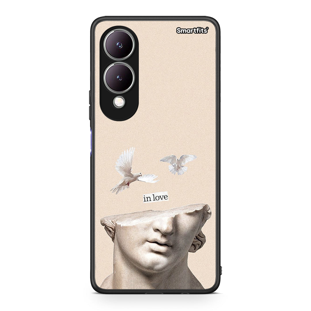 Vivo Y17s In Love θήκη από τη Smartfits με σχέδιο στο πίσω μέρος και μαύρο περίβλημα | Smartphone case with colorful back and black bezels by Smartfits