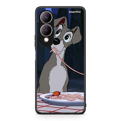 Vivo Y17s Lady And Tramp 1 Θήκη Αγίου Βαλεντίνου από τη Smartfits με σχέδιο στο πίσω μέρος και μαύρο περίβλημα | Smartphone case with colorful back and black bezels by Smartfits