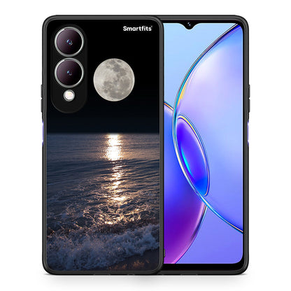 Θήκη Vivo Y17s Moon Landscape από τη Smartfits με σχέδιο στο πίσω μέρος και μαύρο περίβλημα | Vivo Y17s Moon Landscape case with colorful back and black bezels