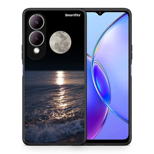 Θήκη Vivo Y17s Moon Landscape από τη Smartfits με σχέδιο στο πίσω μέρος και μαύρο περίβλημα | Vivo Y17s Moon Landscape case with colorful back and black bezels