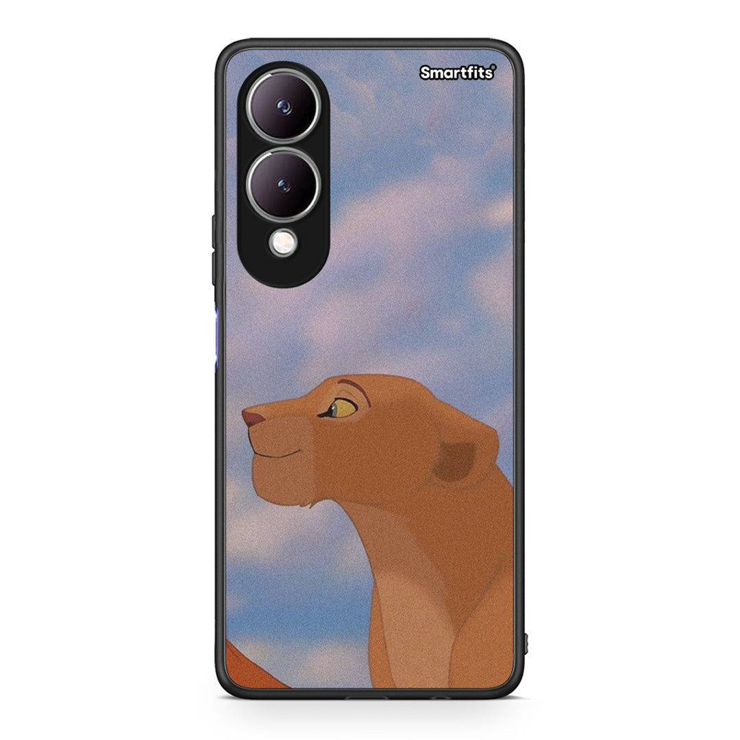 Vivo Y17s Lion Love 2 Θήκη Αγίου Βαλεντίνου από τη Smartfits με σχέδιο στο πίσω μέρος και μαύρο περίβλημα | Smartphone case with colorful back and black bezels by Smartfits