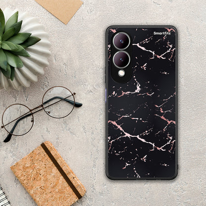 Marble Black Rosegold - Vivo Y17s θήκη