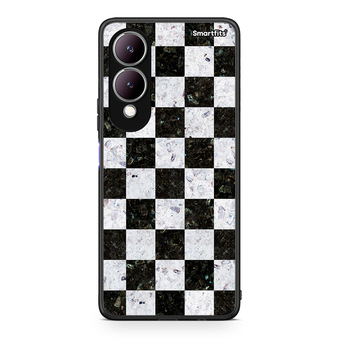 4 - Vivo Y17s Square Geometric Marble case, cover, bumper