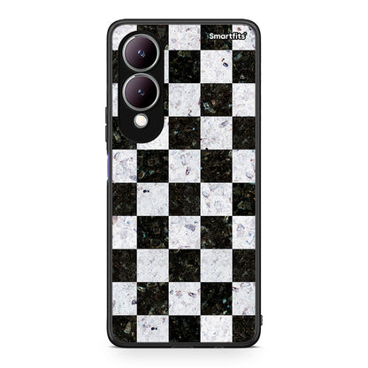 4 - Vivo Y17s Square Geometric Marble case, cover, bumper