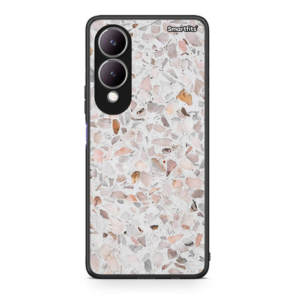 Vivo Y17s Marble Terrazzo θήκη από τη Smartfits με σχέδιο στο πίσω μέρος και μαύρο περίβλημα | Smartphone case with colorful back and black bezels by Smartfits