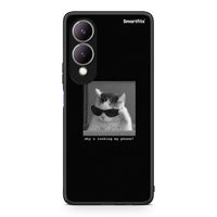 Thumbnail for Vivo Y17s Meme Cat θήκη από τη Smartfits με σχέδιο στο πίσω μέρος και μαύρο περίβλημα | Smartphone case with colorful back and black bezels by Smartfits