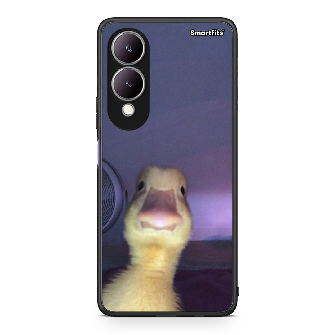 Vivo Y17s Meme Duck θήκη από τη Smartfits με σχέδιο στο πίσω μέρος και μαύρο περίβλημα | Smartphone case with colorful back and black bezels by Smartfits