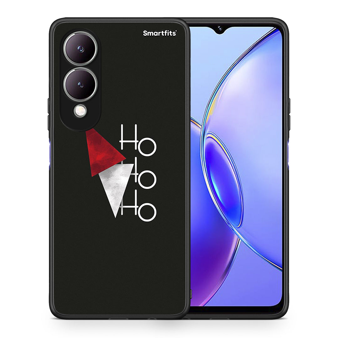 Θήκη Vivo Y17s Minimal Christmas από τη Smartfits με σχέδιο στο πίσω μέρος και μαύρο περίβλημα | Vivo Y17s Minimal Christmas case with colorful back and black bezels